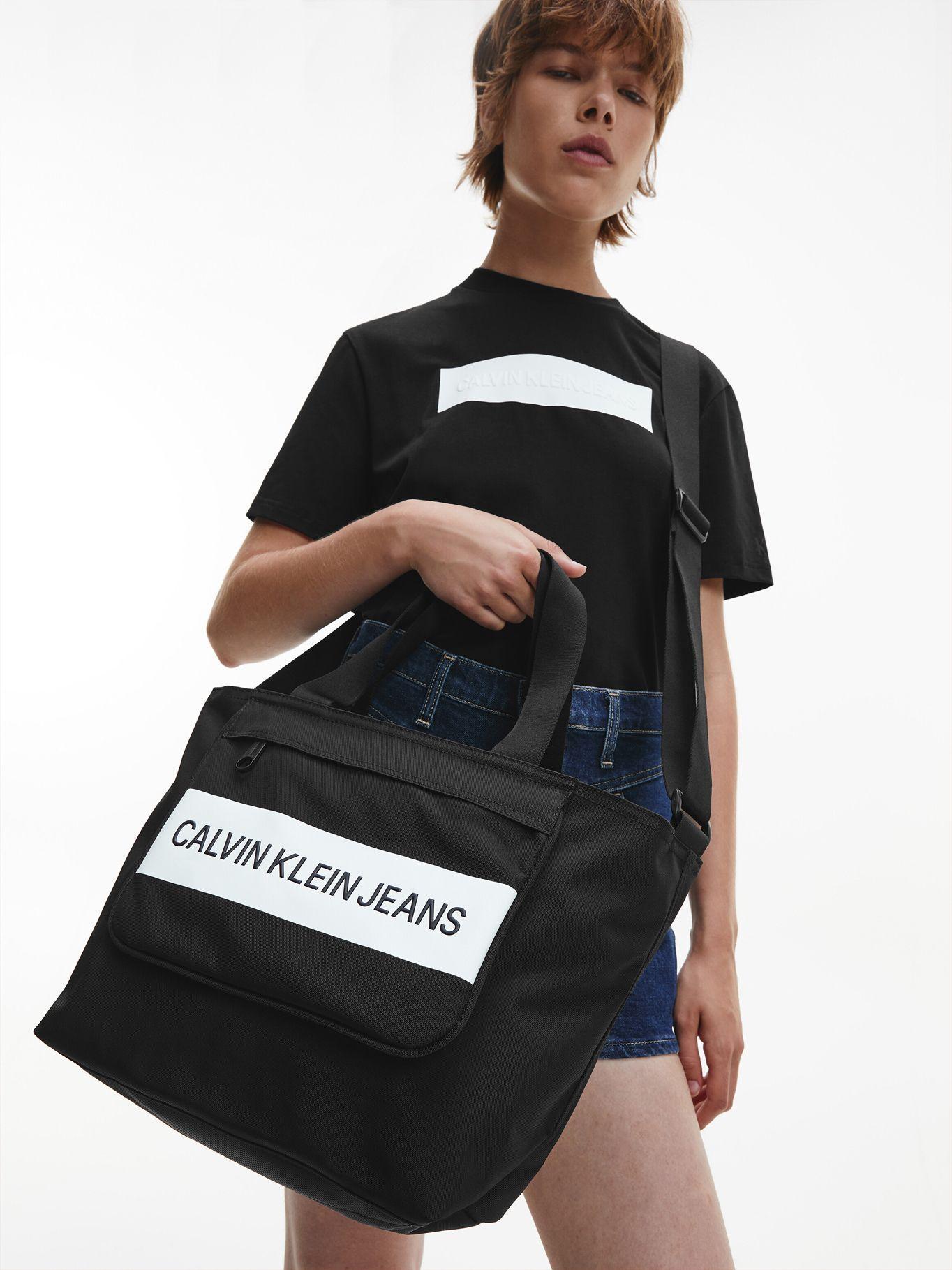Cartera Shopper Ckj Sport Negro Calvin Klein Mujer-3