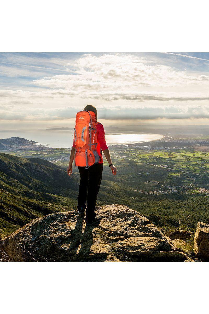 Mochila Outdoor 80 Litros Naranjo-1