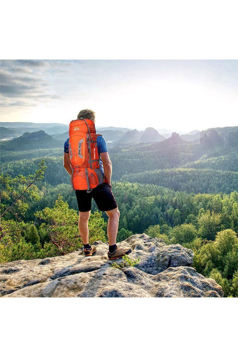 Mochila Outdoor 80 Litros Naranjo-5