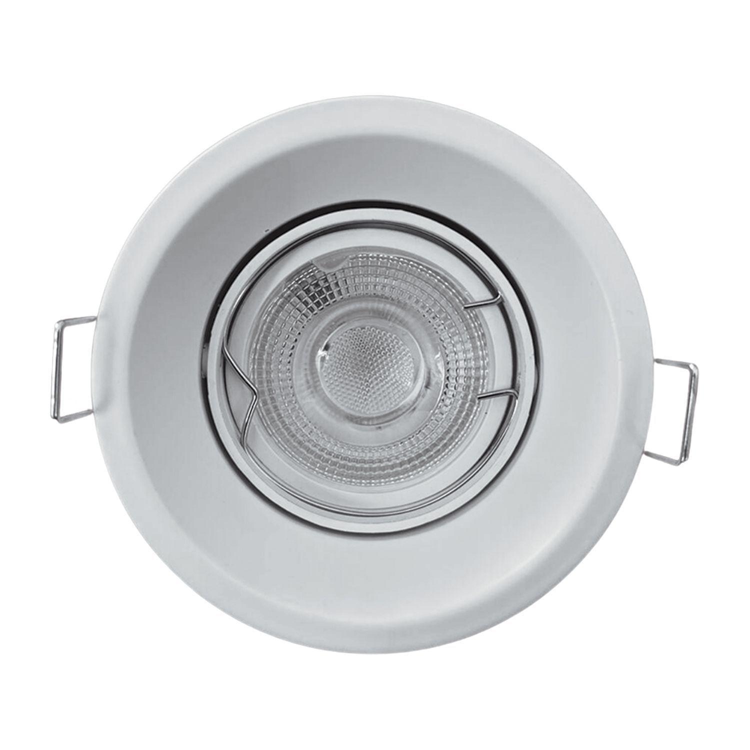 Pack 3 Focos LED Embutido Retraído Porta GU-10 Pessaro MR16-5