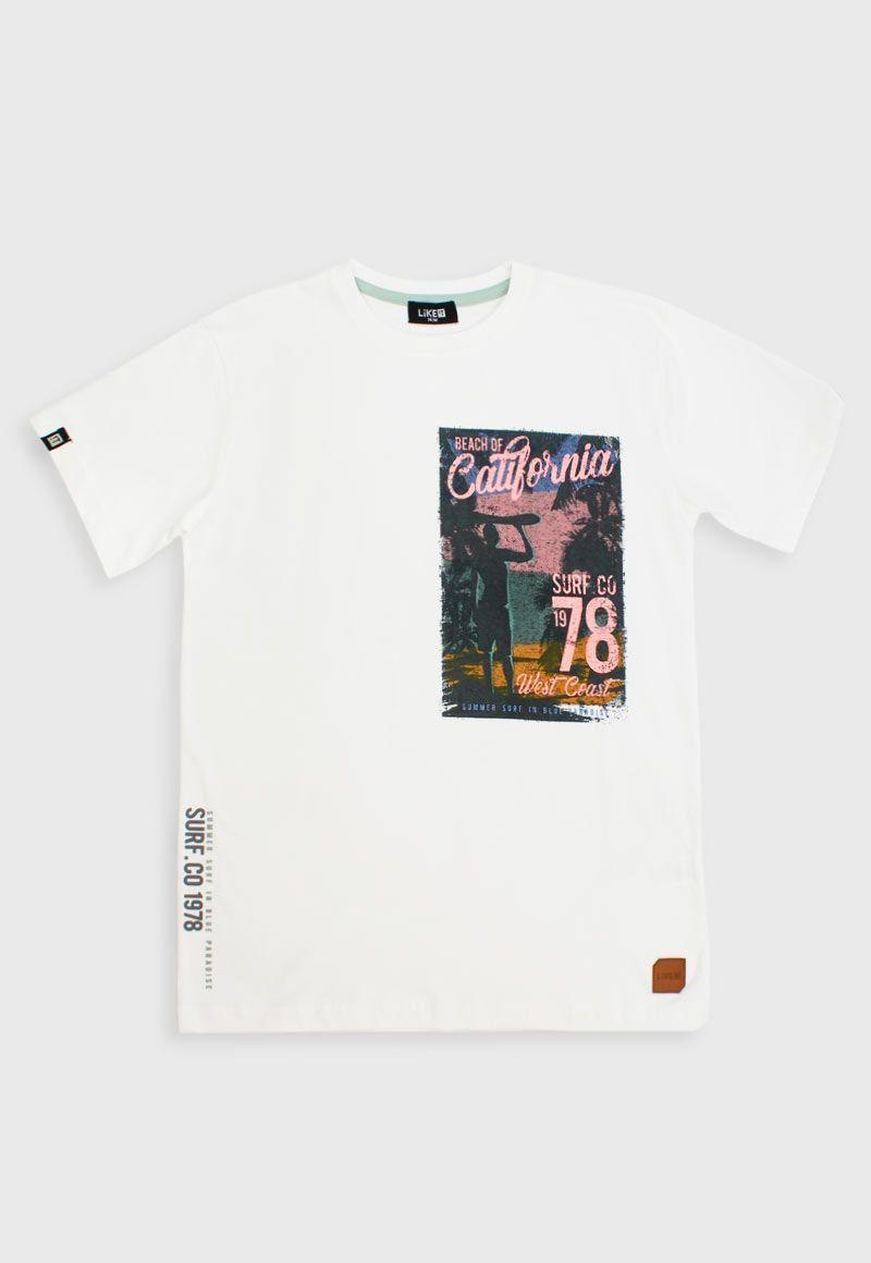 Polera teens niño estampada conexión 500-0