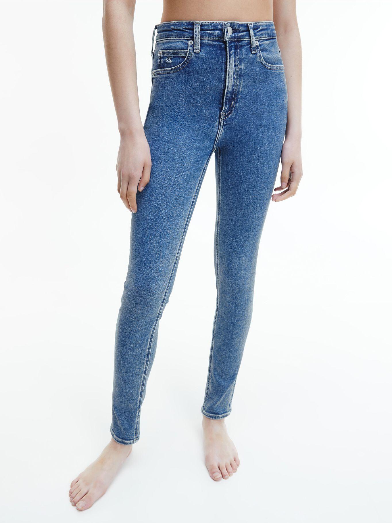 Jeans High Rise Skinny 787 Azul Calvin Klein Mujer-2
