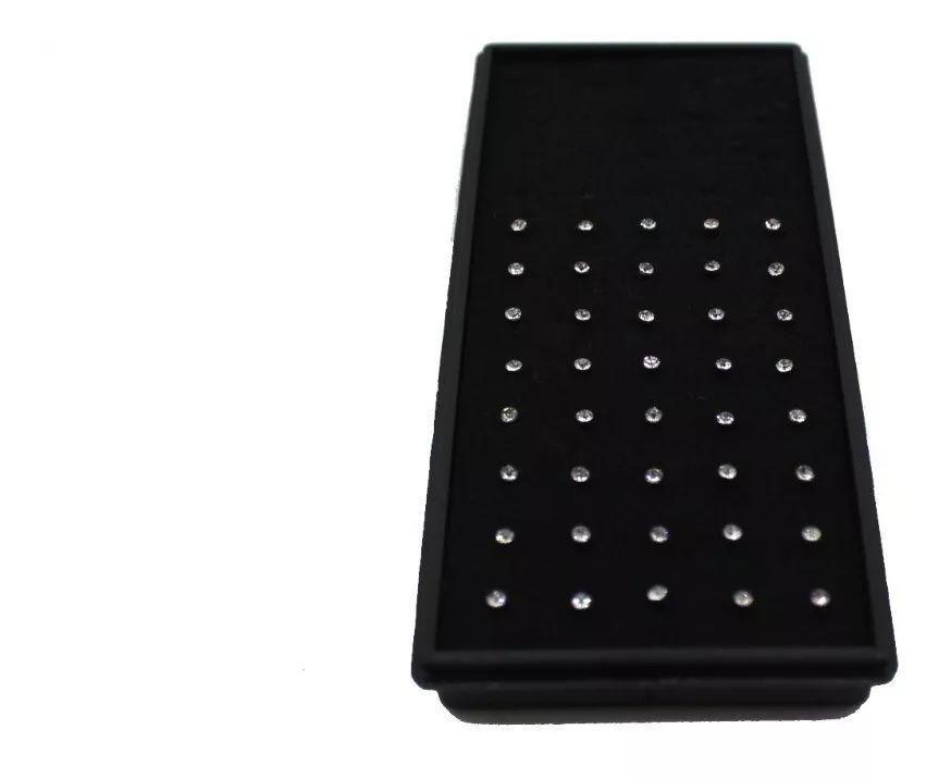 Aro Punto Nariz Piercing Acero Set 40 Unidades Color Blanco-0