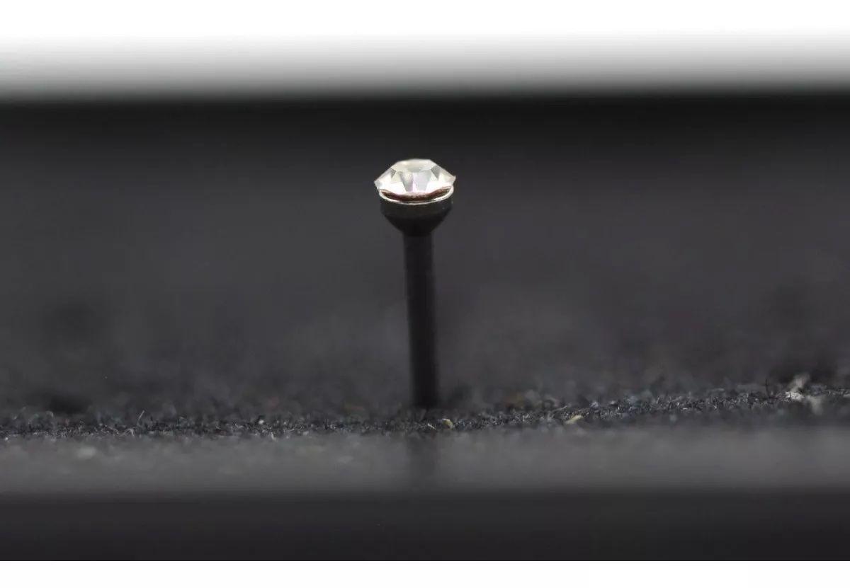 Aro Punto Nariz Piercing Acero Set 40 Unidades Color Blanco-3