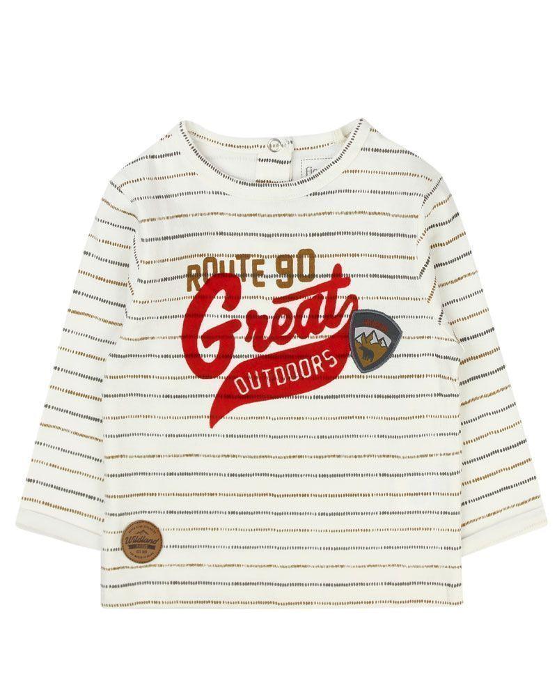 Polera Bebé Niño Listada Origen Ficcus-0