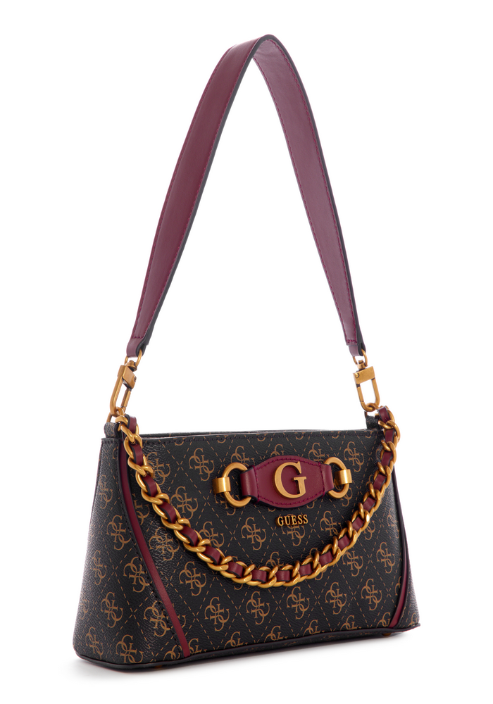 Cartera Izzy Top Zip Shoulder Bag Bgo Café Guess-2