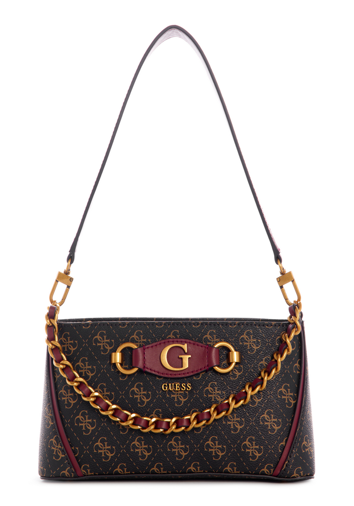 Cartera Izzy Top Zip Shoulder Bag Bgo Café Guess-0