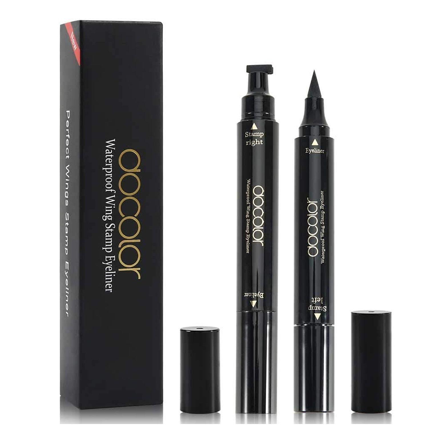Delineador Líquido Dúo con Sello ala para "Cat Eye" Docolor-0