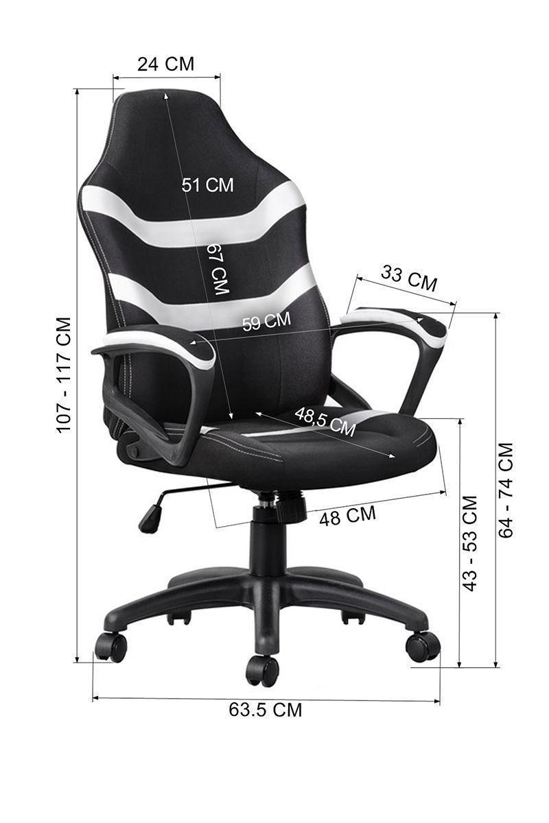 Silla Gamer Infinite Escritorio Blanco-2