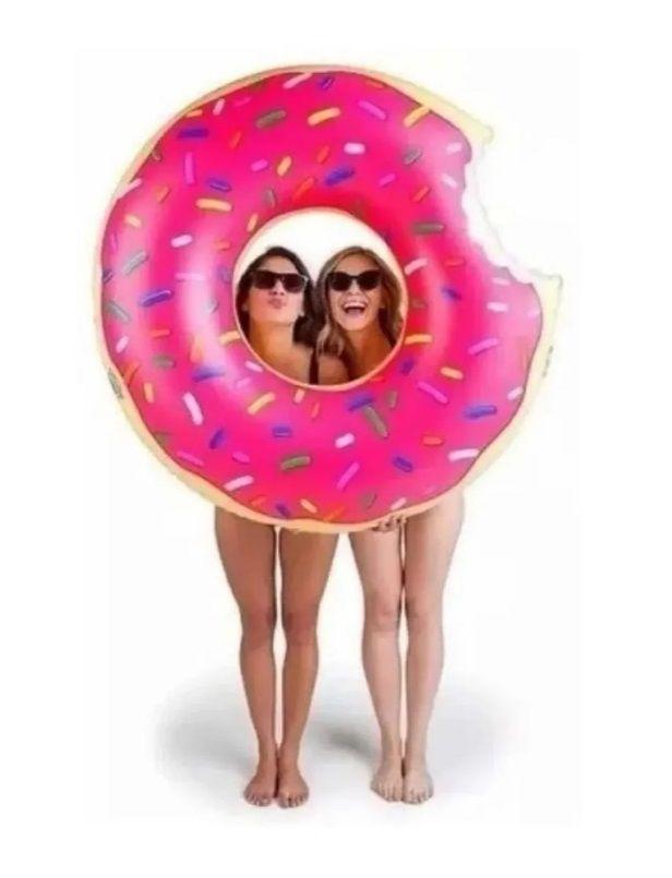 Flotador Dona Rosquilla Inflable 120cm Piscina Verano Niño-3