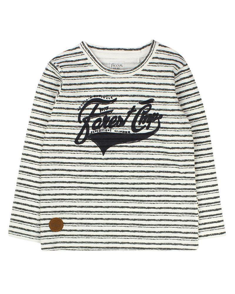 Polera Kids Niño Listada Ficcus-0