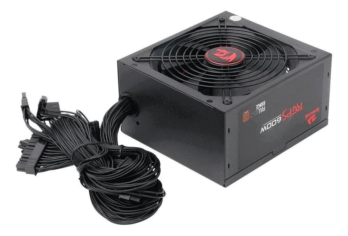 Fuente de poder para PC Redragon RPGS GC-PS002 600W negra 100V/240V-4