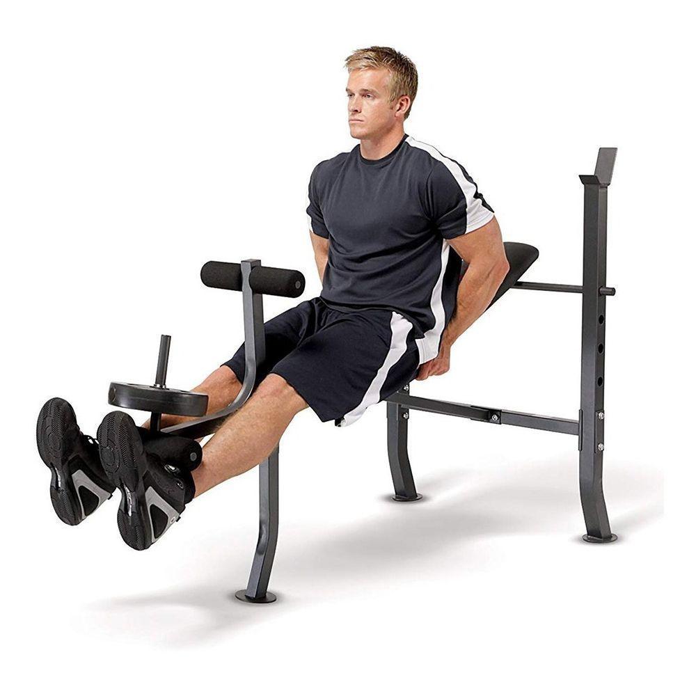PRESS BANCA + 40 LB BARRA RECTA SET CURL LEG MARCY2080-2