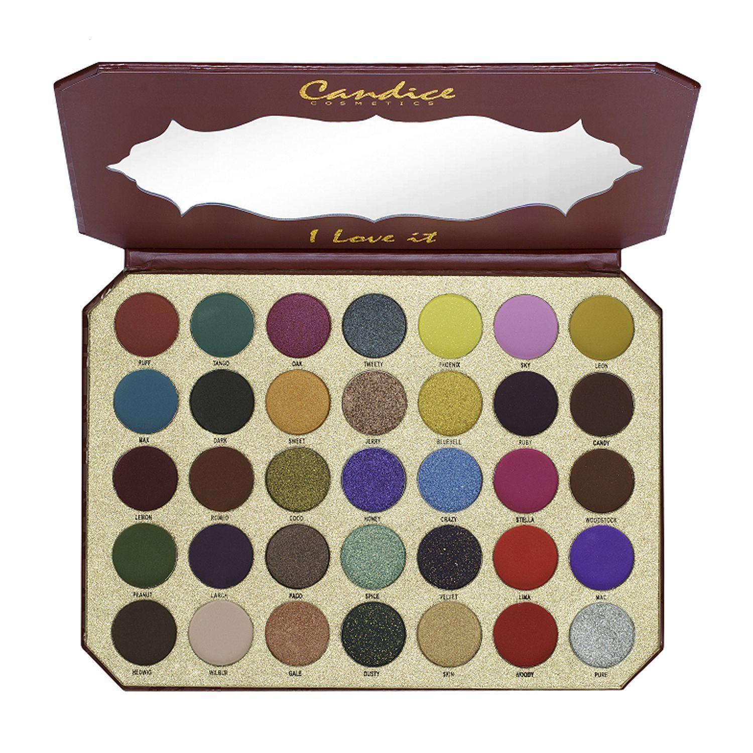 Pack Paleta de Sombras "I Love It" de Candice Cosmetics + Set de 24 Brochas Pretty In Pink Beauty Creations-3