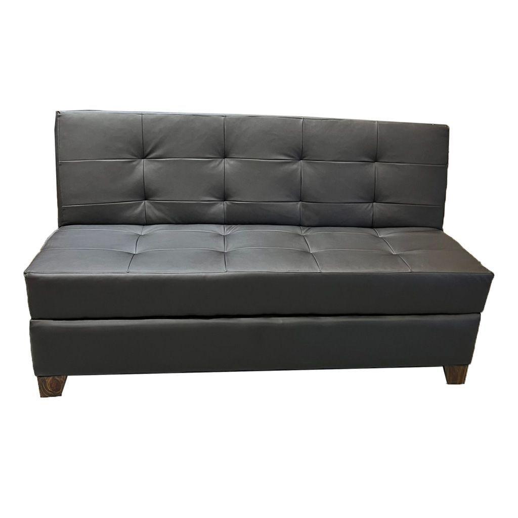 Futon Baul Patagonia Negro PU 3 Cuerpos Pmadera-3