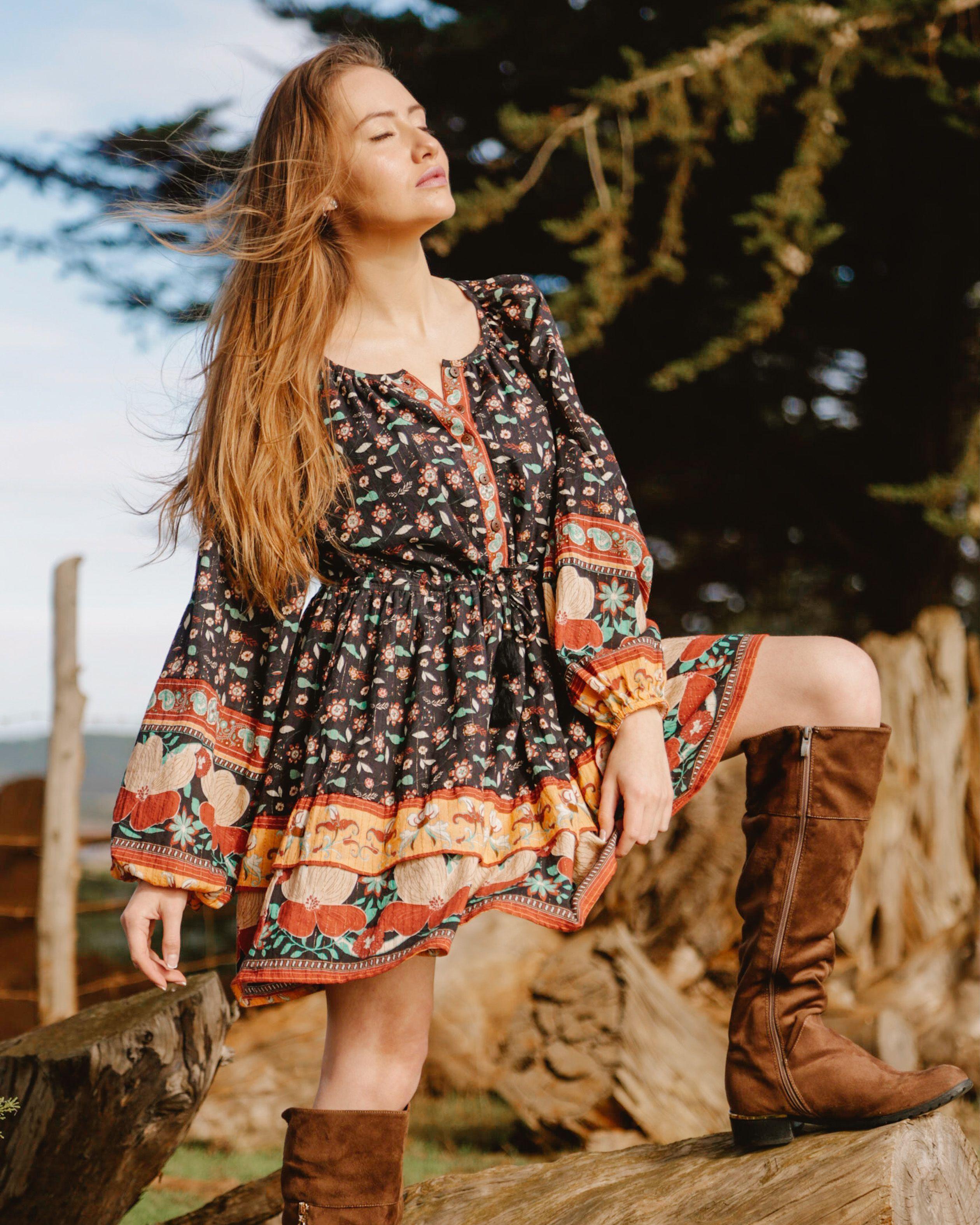 Mini Vestido Liberty Terracota-3