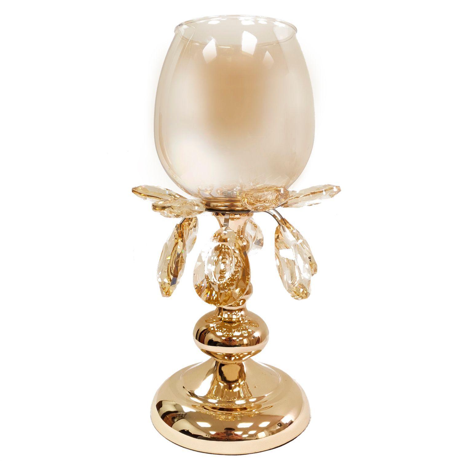 Portavela Decorativo Palace Alto Ámbar Gold-0