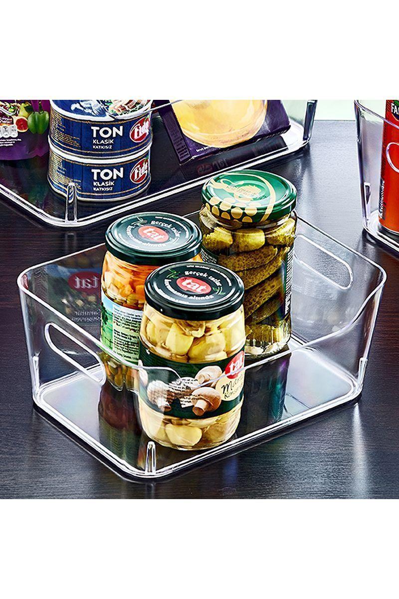 Set 3 Organizadores Clear Handle Transparentes-3