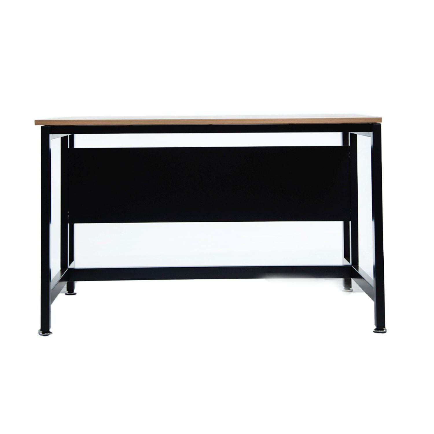Escritorio Industrial de Madera De Acacia Y Metal 75x120x80cm-1