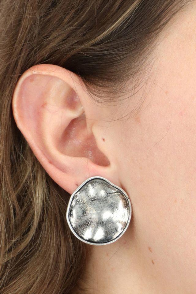 Aros Clip Sweet Flower Plateados Humana-1