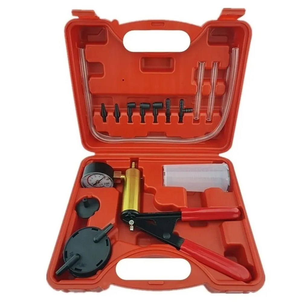 Kit Medidor Bomba Vacío Manual Y Purgador Frenos-0