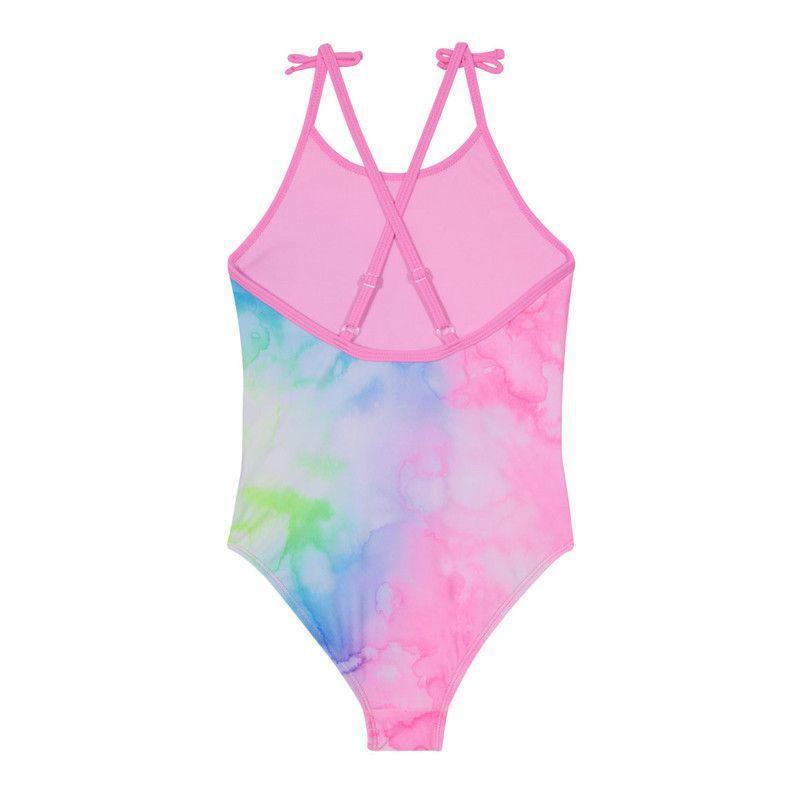 Traje de Baño Niña Entero UV30+ H2O Wear Folia Rosado-2