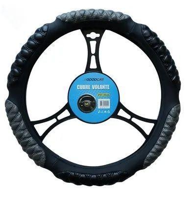 CUBRE VOLANTE  GOODCAR ACOLCHADO BICOLOR NEGRO/GRIS-0