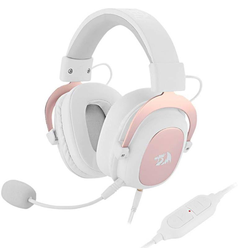 Audífonos Gamer Redragon Zeus H510W, 7.1, Blanco-0