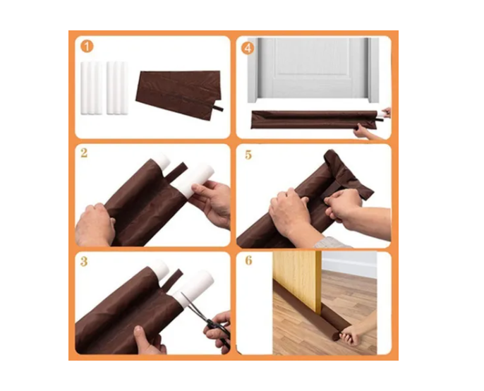 Protector Aislante De Frío Polvo Ruido Para Puertas Ventanas-4