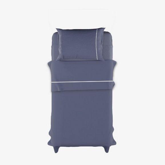 Juego de Sabanas 1,5 Plaza Sensation Raices Denim AMA DE CASA-0