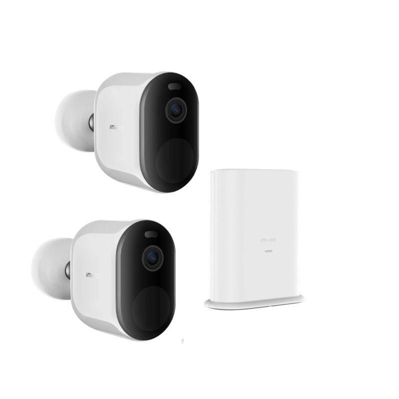 Xiaomi IMILAB cámara Solar EC4 Combo (Dos Camara y un Gateway Incluido)-0