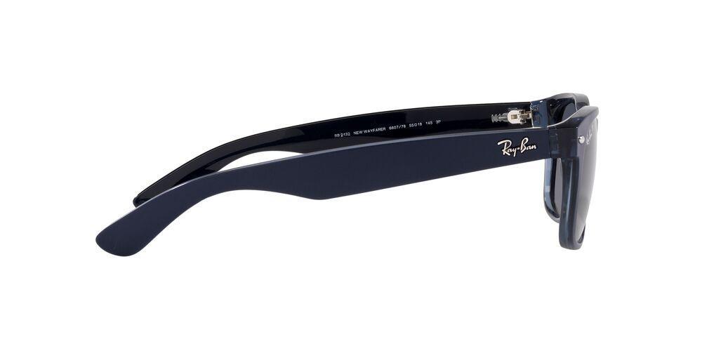 Lentes De Sol Ray-Ban RB2132 New Wayfarer Azul Unisex-3