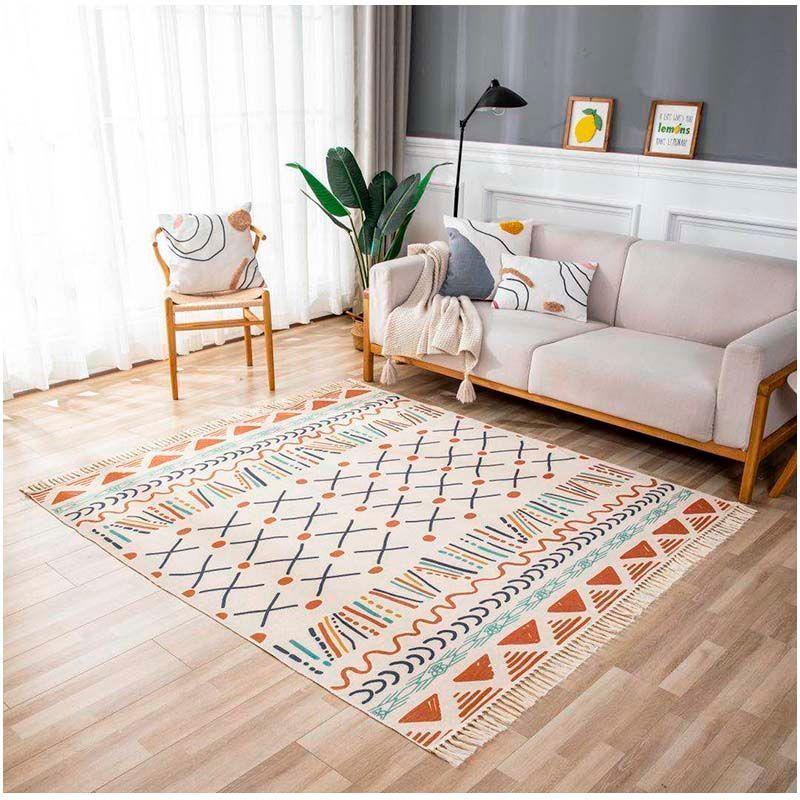 Alfombra bohemia de estilo etnico 180x200 cm-02-0