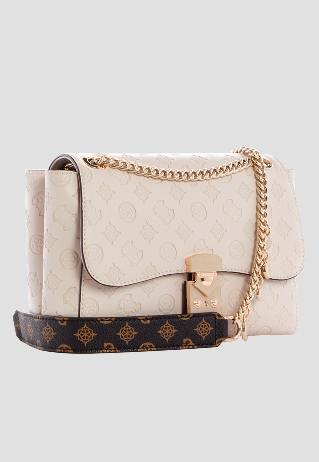Cartera Carlson Convertible Xbody Flap Crema Guess-1