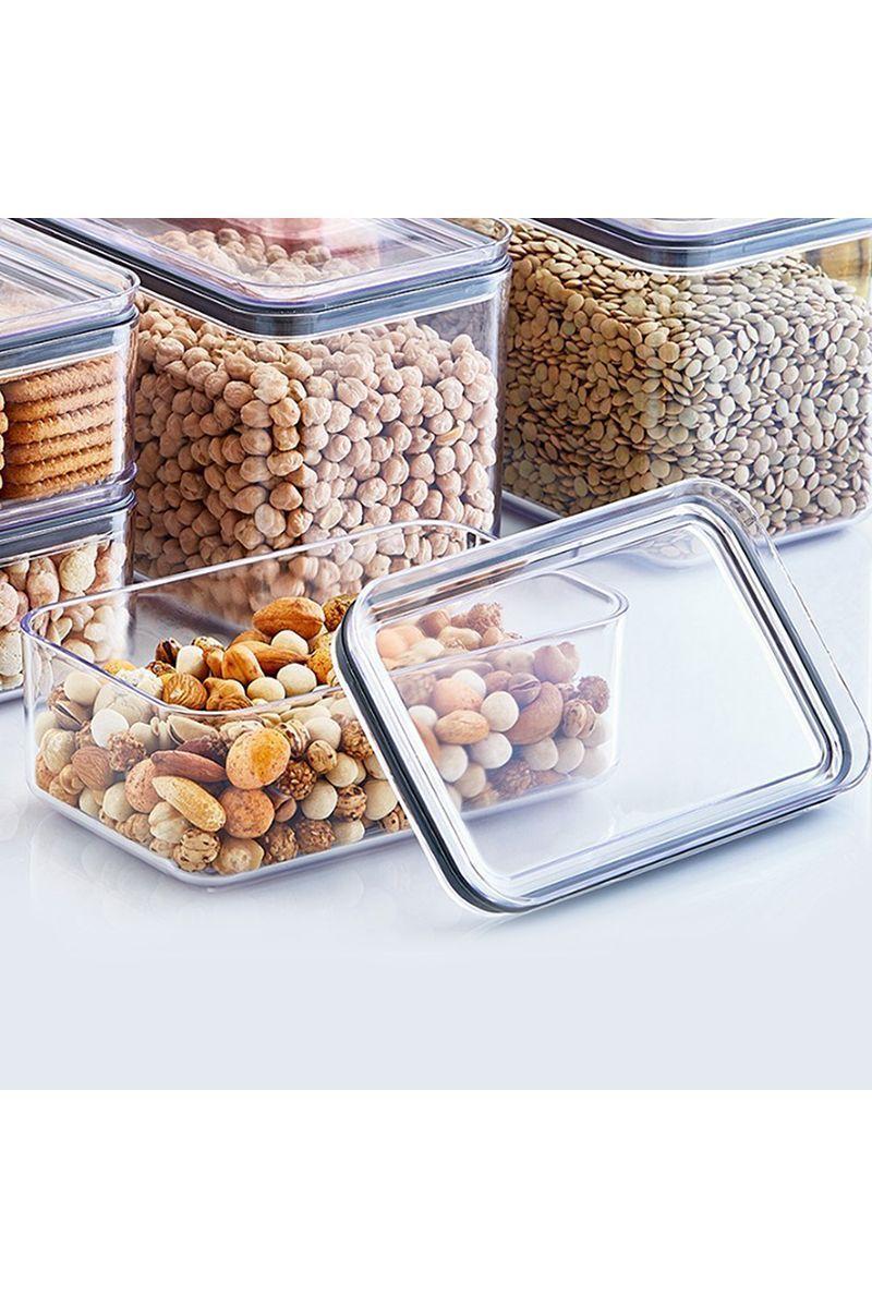 Set 4 Contenedores Hermeticos Rectangle Transp -3