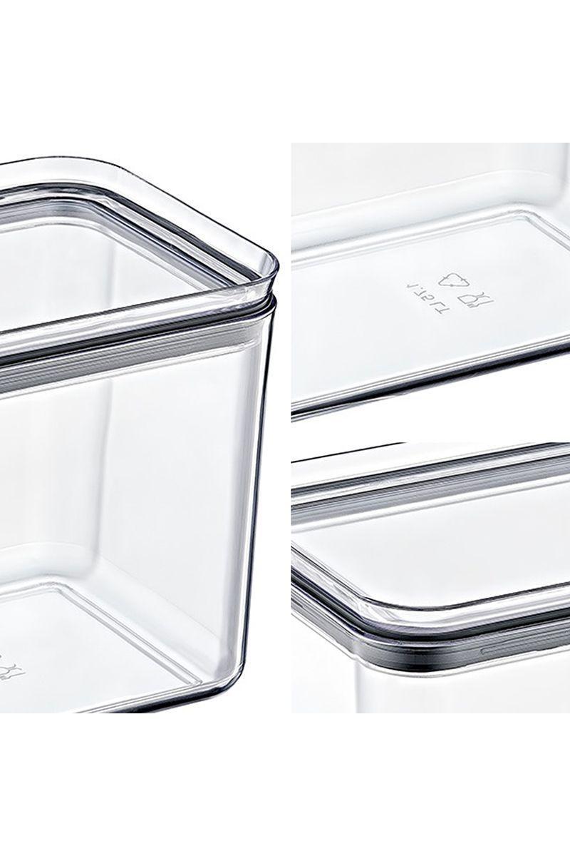Set 4 Contenedores Hermeticos Rectangle Transp -4