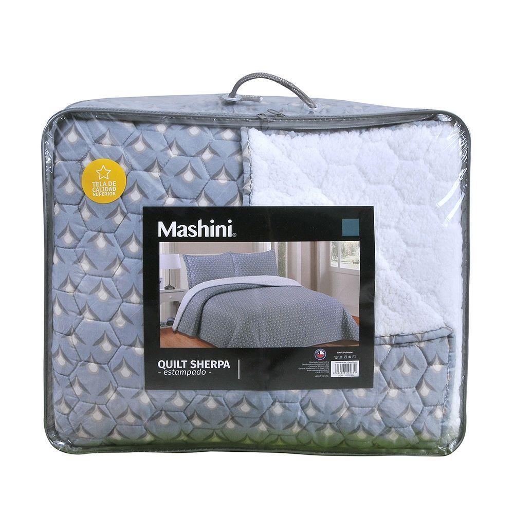 Quilt Sherpa Est. King Granit-5