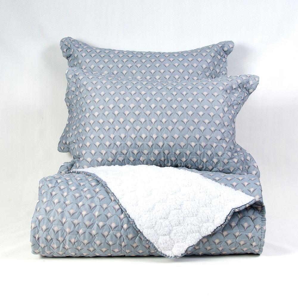 Quilt Sherpa Est. King Granit-4