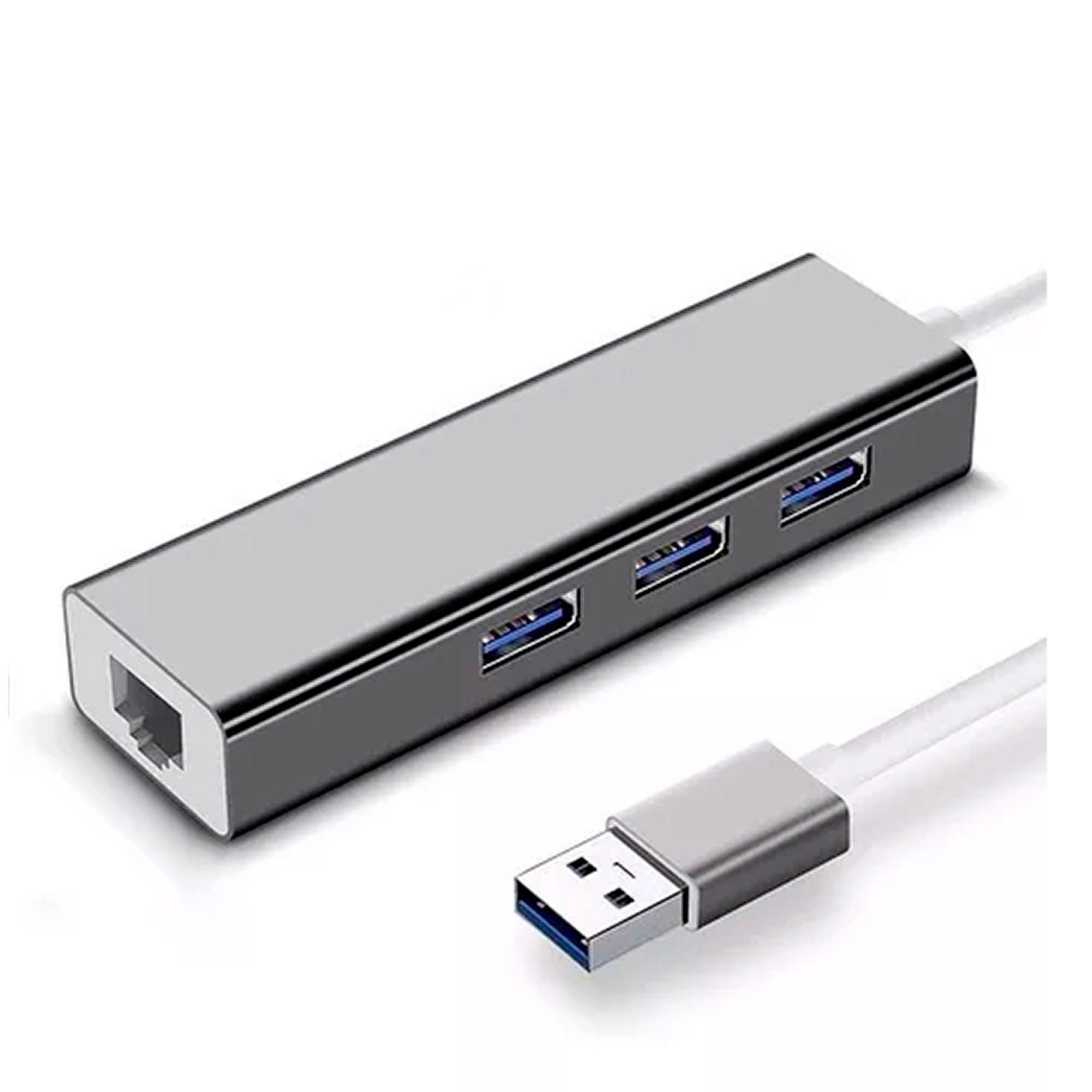 Tarjeta Adaptador Usb 3.0 Hub A Ethernet Rj45-0