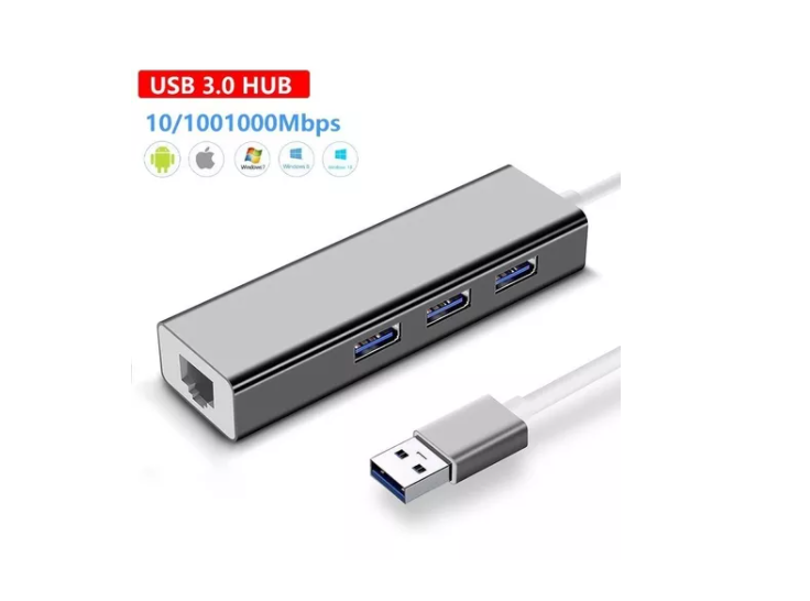 Tarjeta Adaptador Usb 3.0 Hub A Ethernet Rj45-1
