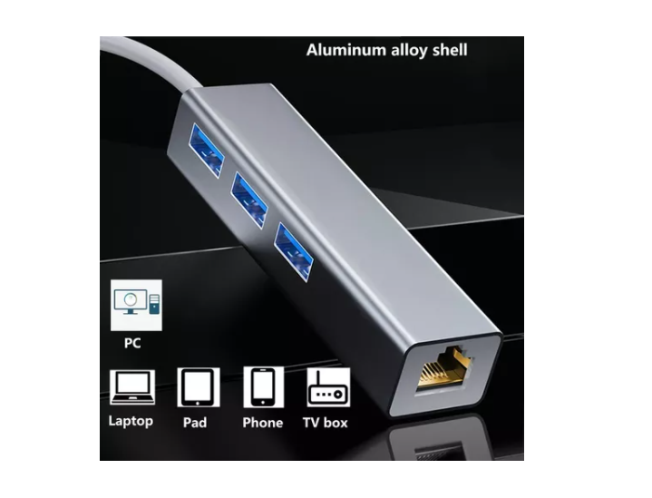 Tarjeta Adaptador Usb 3.0 Hub A Ethernet Rj45-2