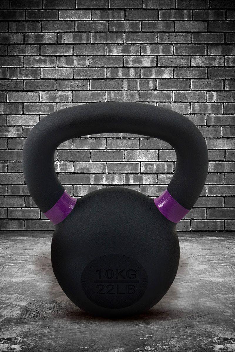 Kettlebell de Hierro Fundido 10 Kg Negro-5