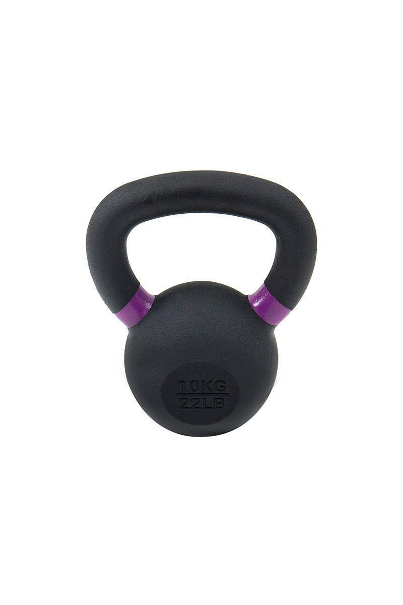 Kettlebell de Hierro Fundido 10 Kg Negro-0