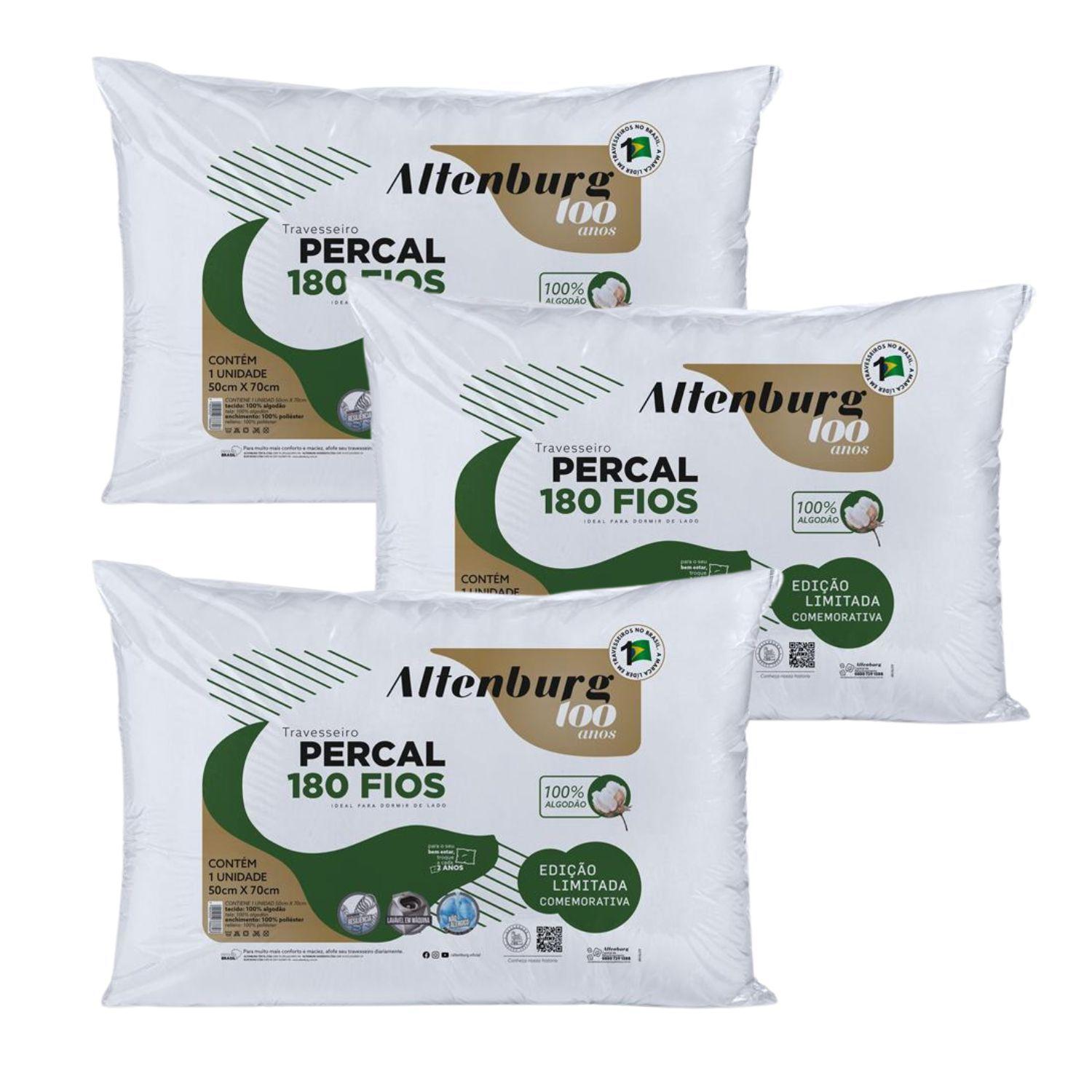 Set 3 Almohadas  Altenburg 180 Hilos -0