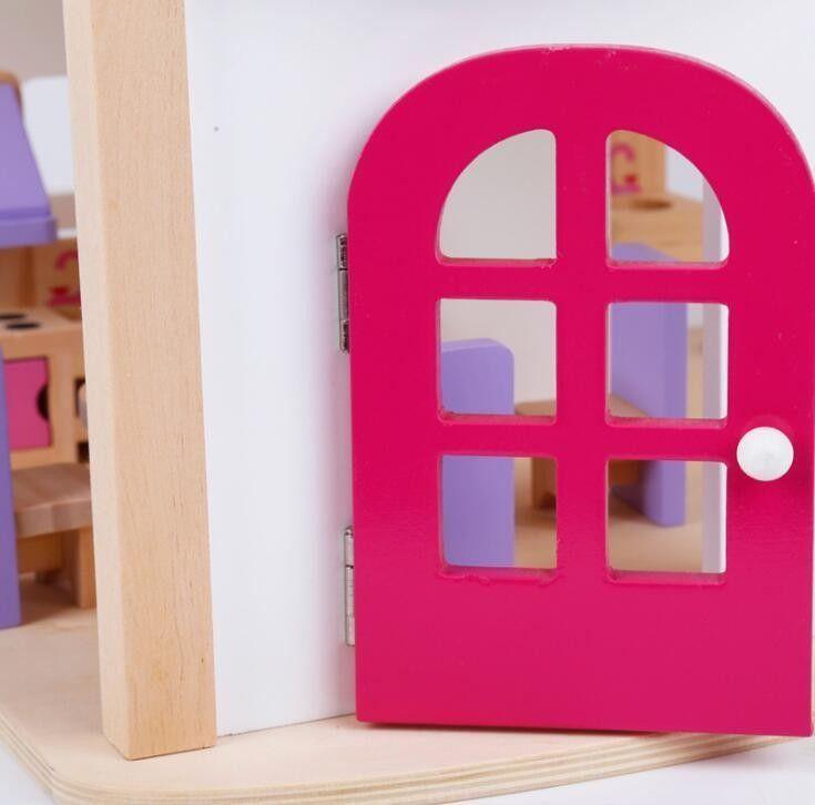 Casita de juegos Niñas y Niños Con familia y muebles-5