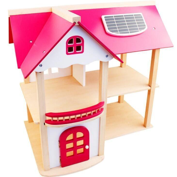 Casita de juegos Niñas y Niños Con familia y muebles-3