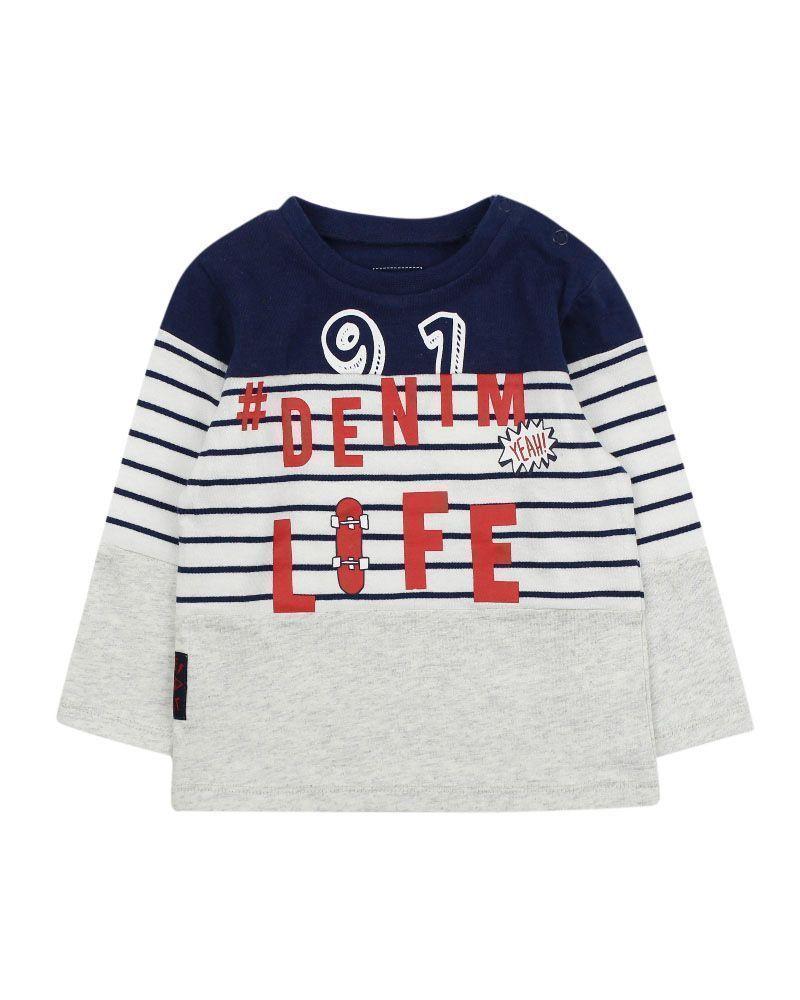Polera Bb Niño M/Larga #Denimlife Ficcus-0