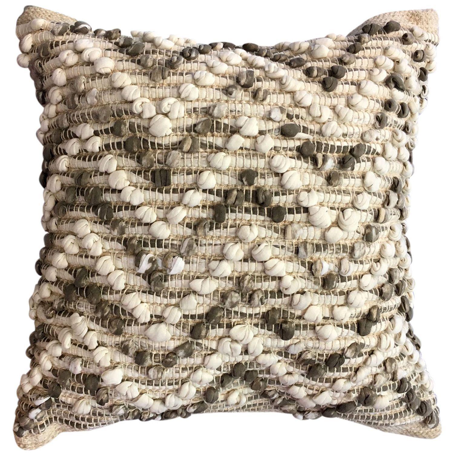 Cojín Tejido Beige 45×45-0