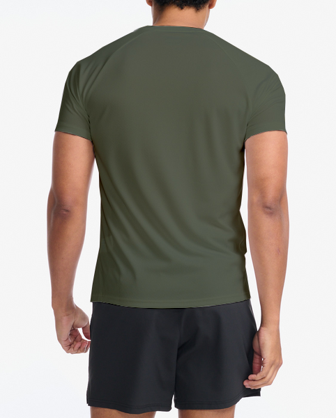Polera Hombre Aspire Tee - Apline/Black - 2XU-1
