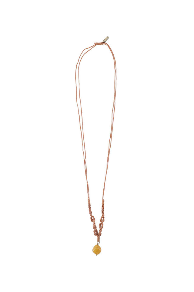 Collar Corto Beige Trigal Cordel Humana-0